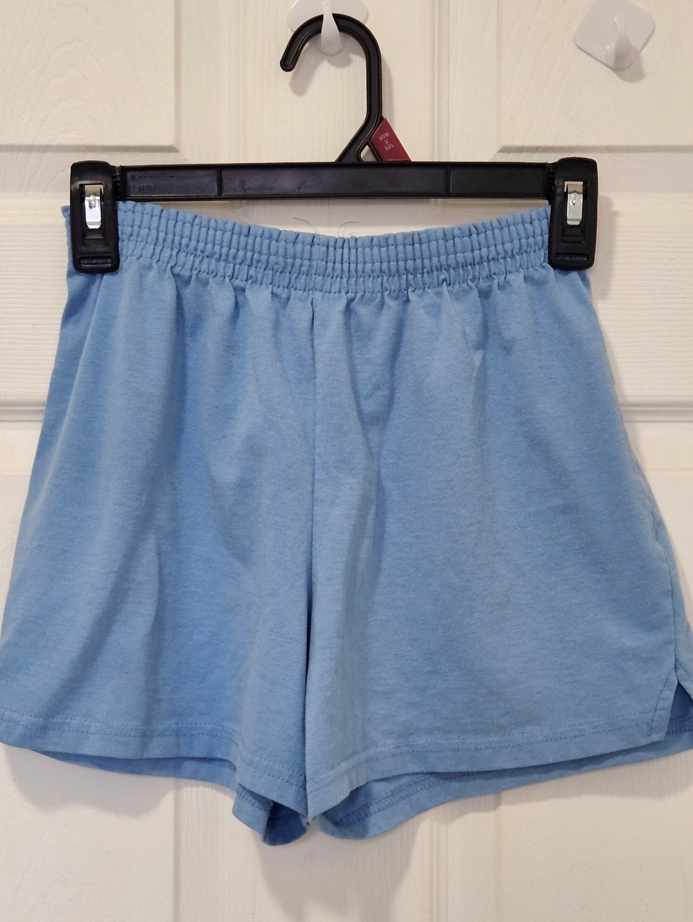 Augusta Sportswear Light Blue Women's Athletic Shorts "Dallas" Across The Bottom